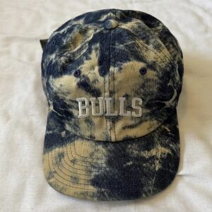 Chicago Bulls Basketball Hat Cap by‎ Mitchell & Ness ~ Blue Tie Dye